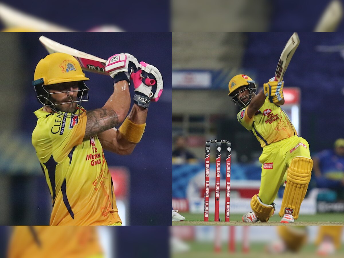 IPL 2020 - Du Plessis, Rayudu's fifties gives CSK big win vs MI