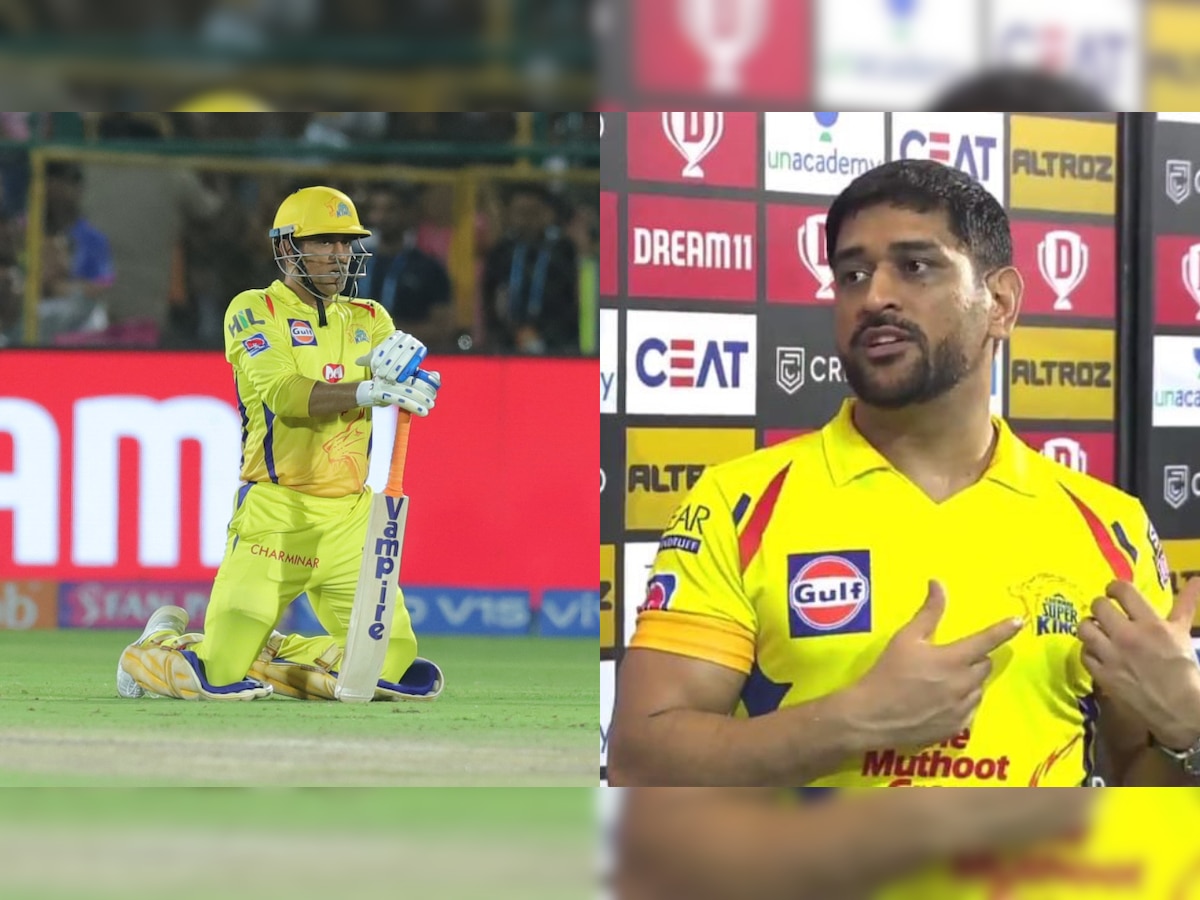 IPL 2020 - MS Dhoni reveals WHY he demoted himself to no.7 in RR vs CSK thriller