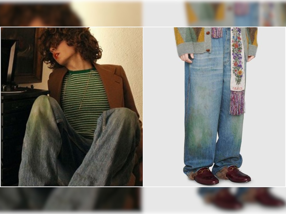 Gucci debuts 'grass-stained' jeans for whopping Rs 1 lakh; leaves netizens  in stitches