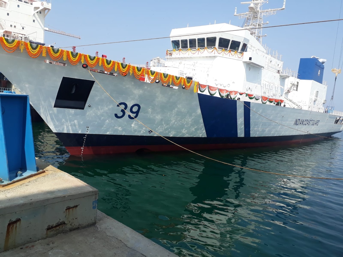 Guarding the seas! Indian Coast Guard Offshore Patrol Vessel 'Vigraha' launched