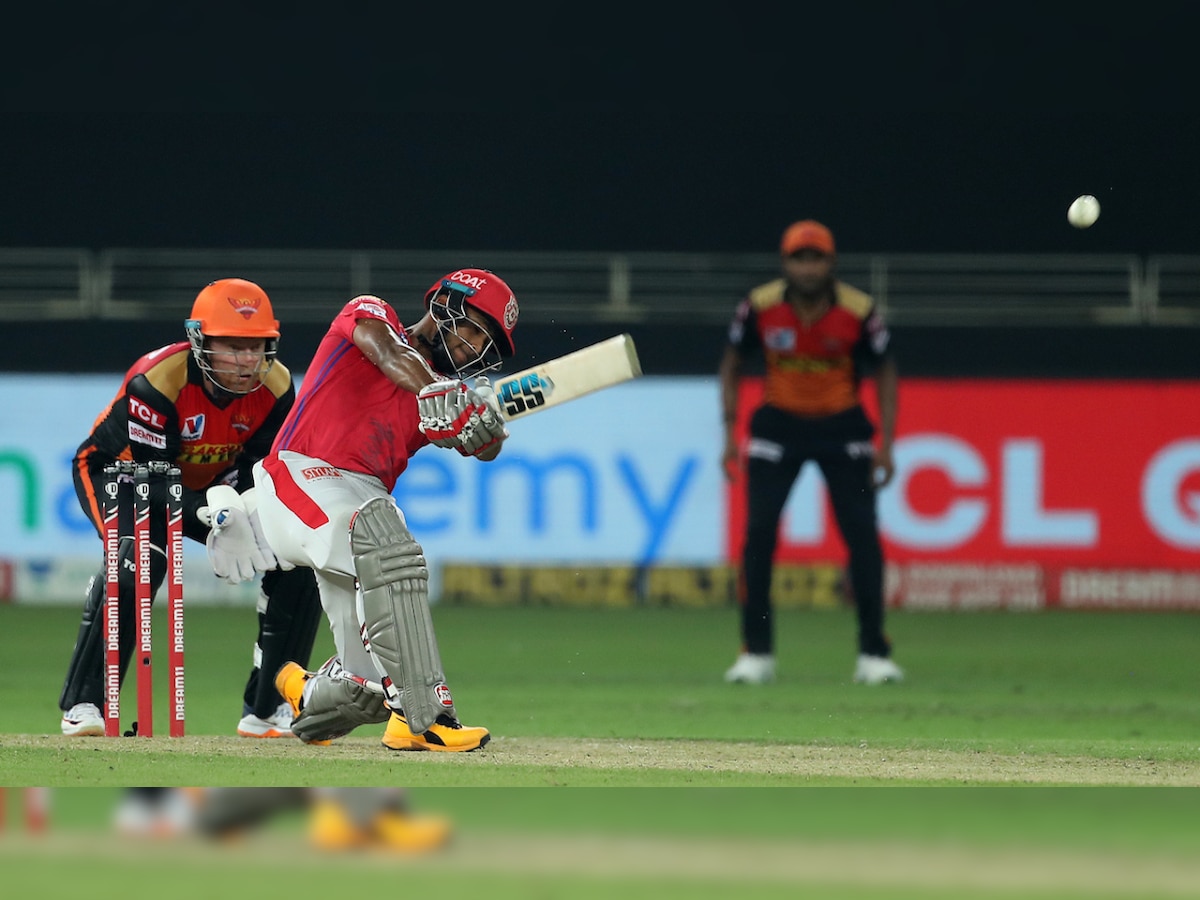 WATCH: Nicholas Pooran hits Abdul Samad for 28 runs to bag fastest fifty in IPL 2020