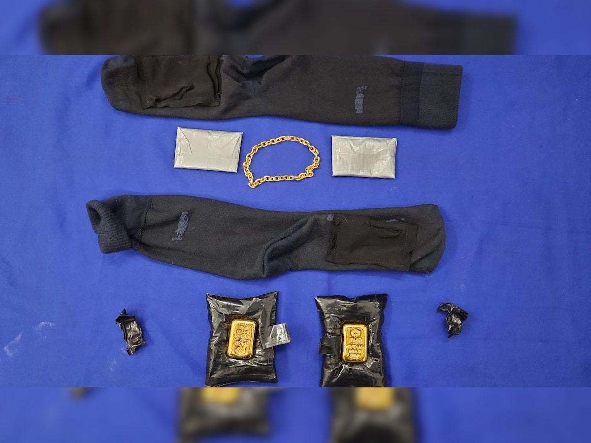 Chennai: Concealed in aircraft, socks, innerwear 3.15-kg gold seized