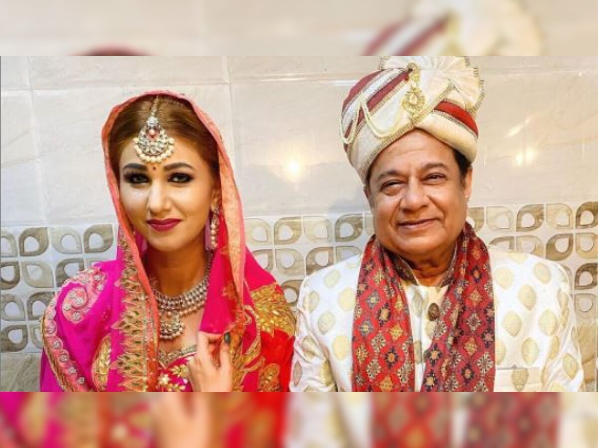 Ex-Bigg Boss contestants Jasleen Matharu, Anup Jalota pose as bride and groom in latest photo, fans ask 'ye kab hua?'