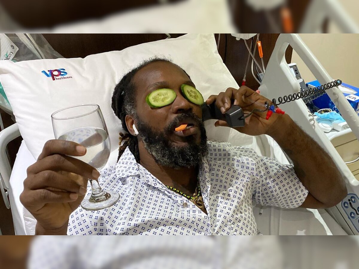 'I am the Universe Boss': Chris Gayle shares photo chilling on hospital bed