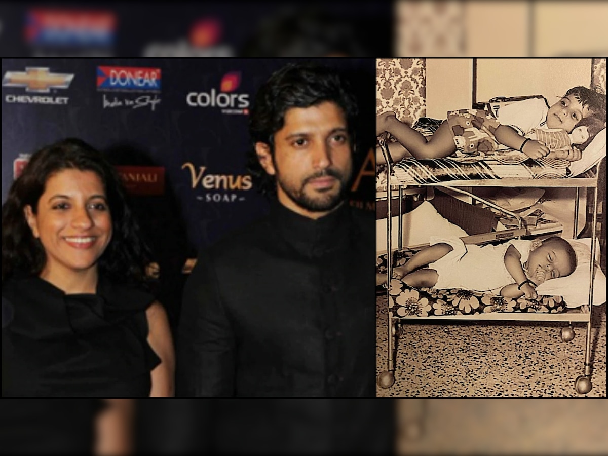 Happy Birthday Zoya Akhtar: Farhan Akhtar wishes sister with unseen childhood photo, demands return gift