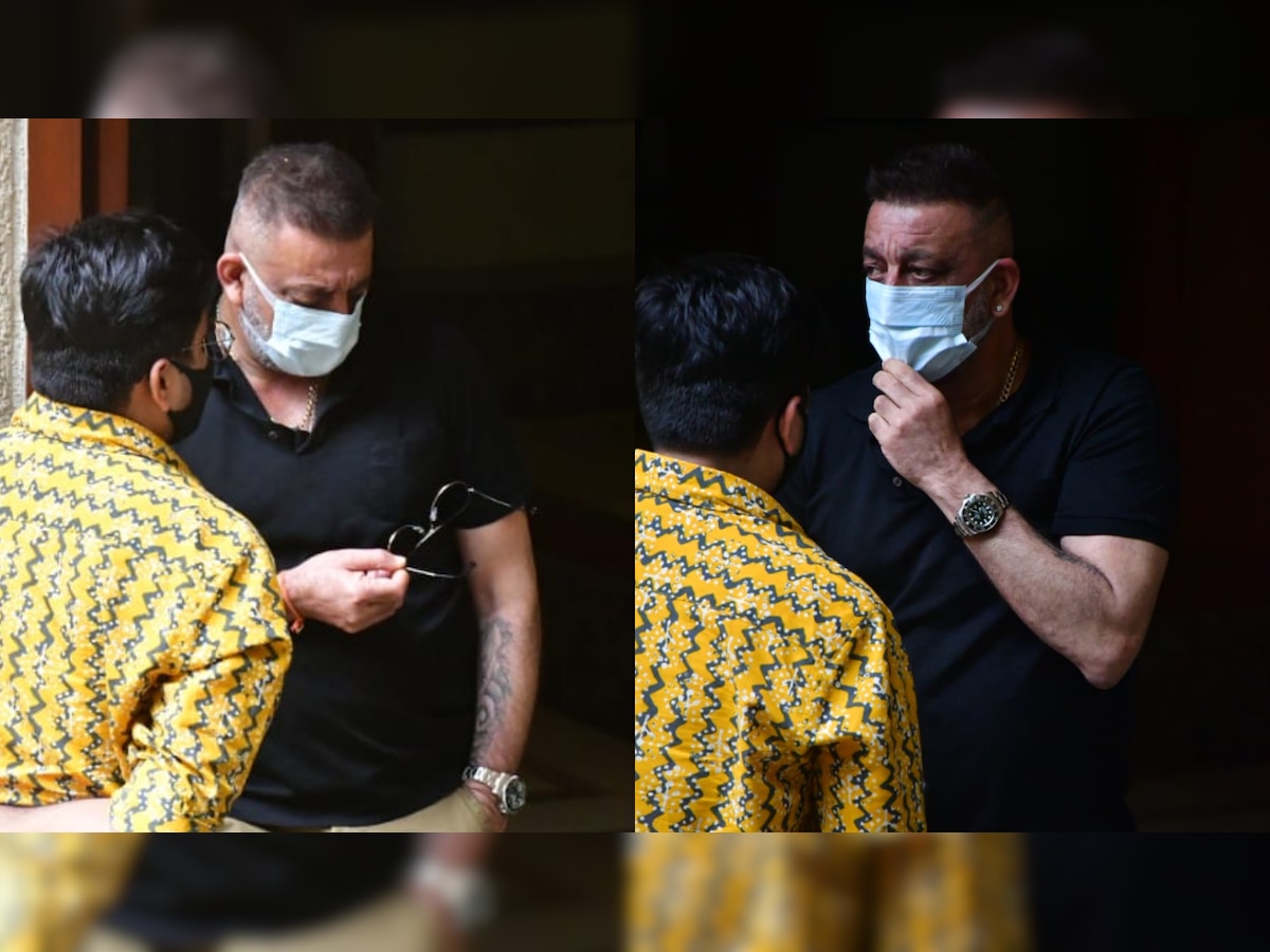 Sanjay Dutt sports new hairstyle, looks dapper as he steps out in Mumbai city