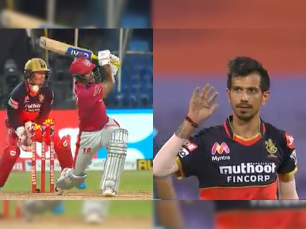 WATCH: Chahal's cheeky 'goodbye' gesture to Mayank Agarwal after dismissal in RCB v KXIP match