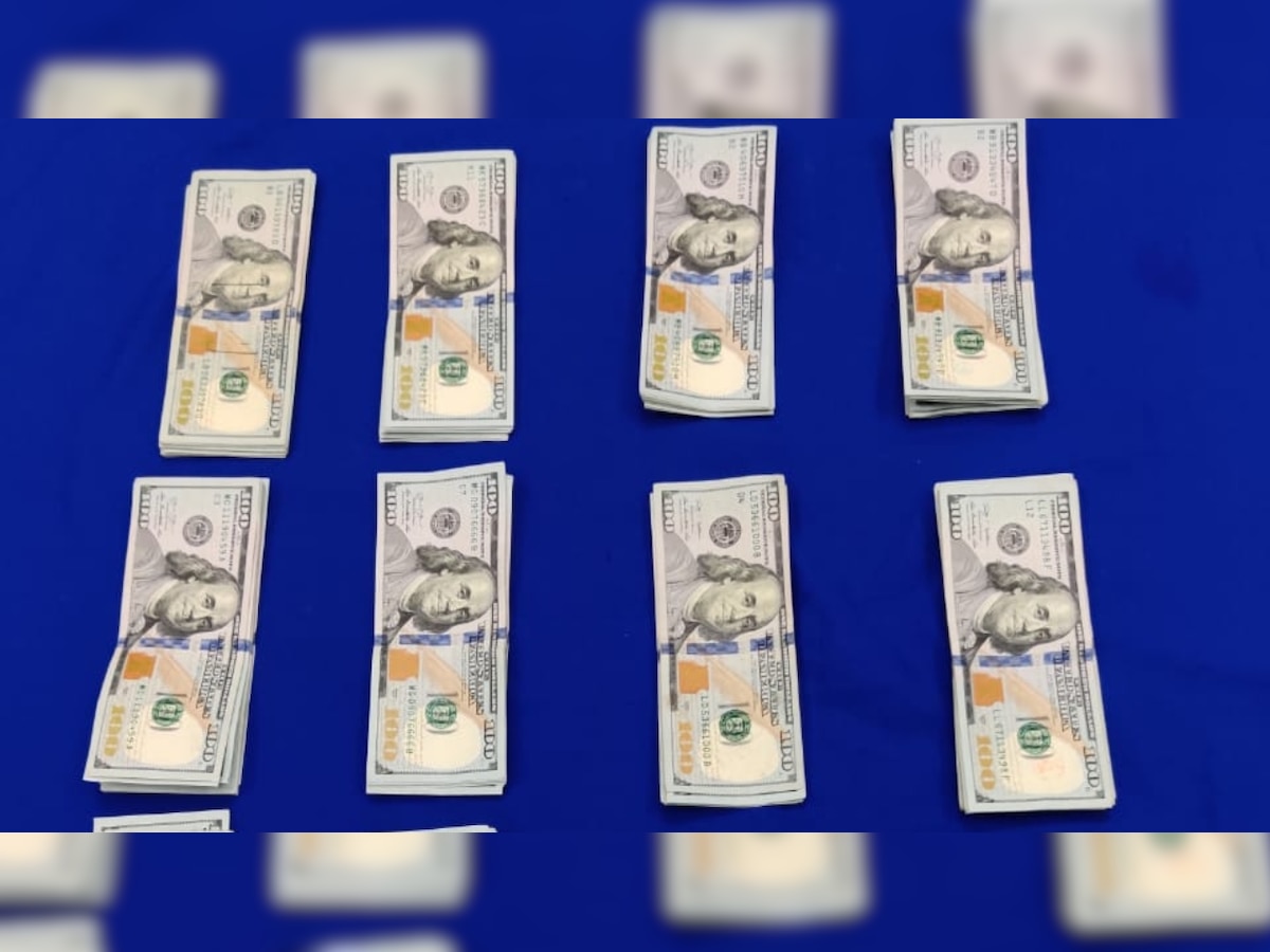 Customs officials at Chennai airport seized US $18,600 from a Dubai-bound passenger