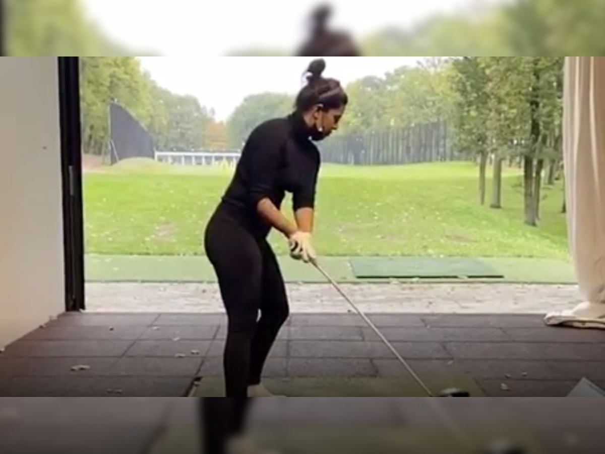 Video: Priyanka Chopra turns golfer in-between 'shots' of 'The Matrix 4'