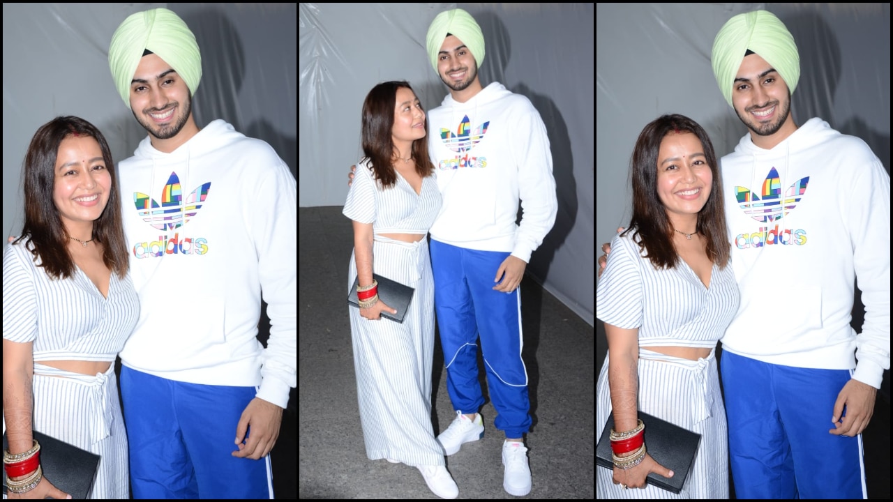 Photos Newlyweds Neha Kakkar And Rohanpreet Singh Touchdown Mumbai