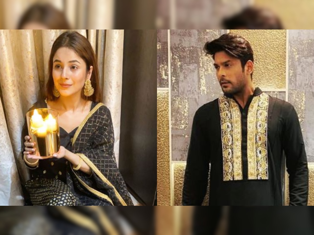 Sidharth Shukla, Shehnaaz Gill celebrate Diwali, share photos dressed in black attires