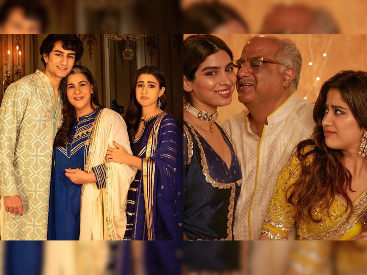 Sara Ali Khan shares fun images with Amrita, Ibrahim; gets compared to Janhvi Kapoor's photoshoot with Boney, Khushi