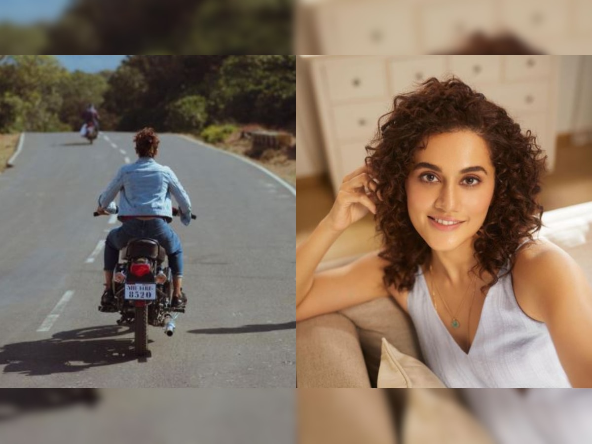 Taapsee Pannu fined for not wearing helmet while riding bike for 'Rashmi Rocket' shoot, actress shares photo