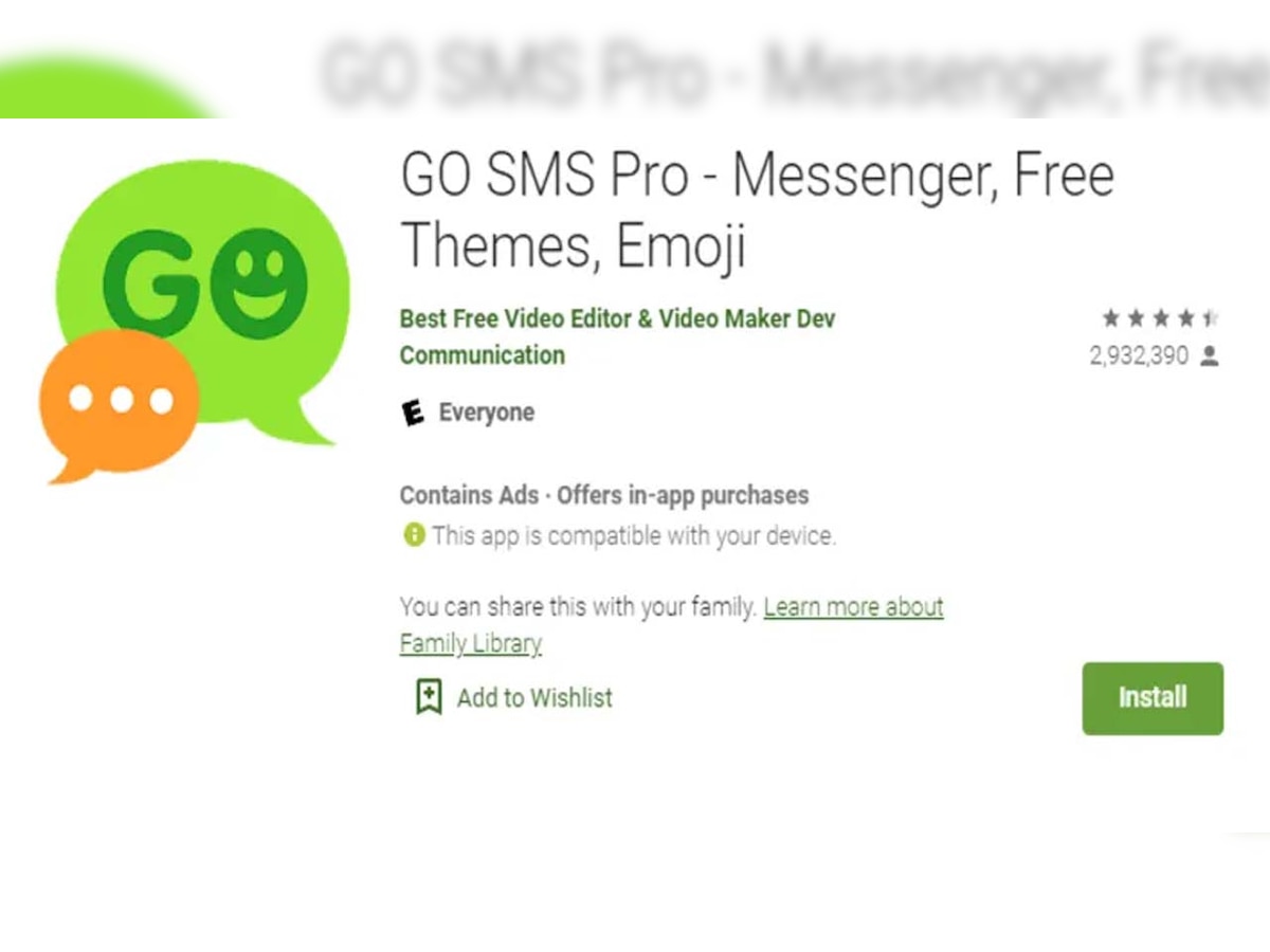 Popular messaging app 'Go SMS Pro' removed from Google Play due to security issues