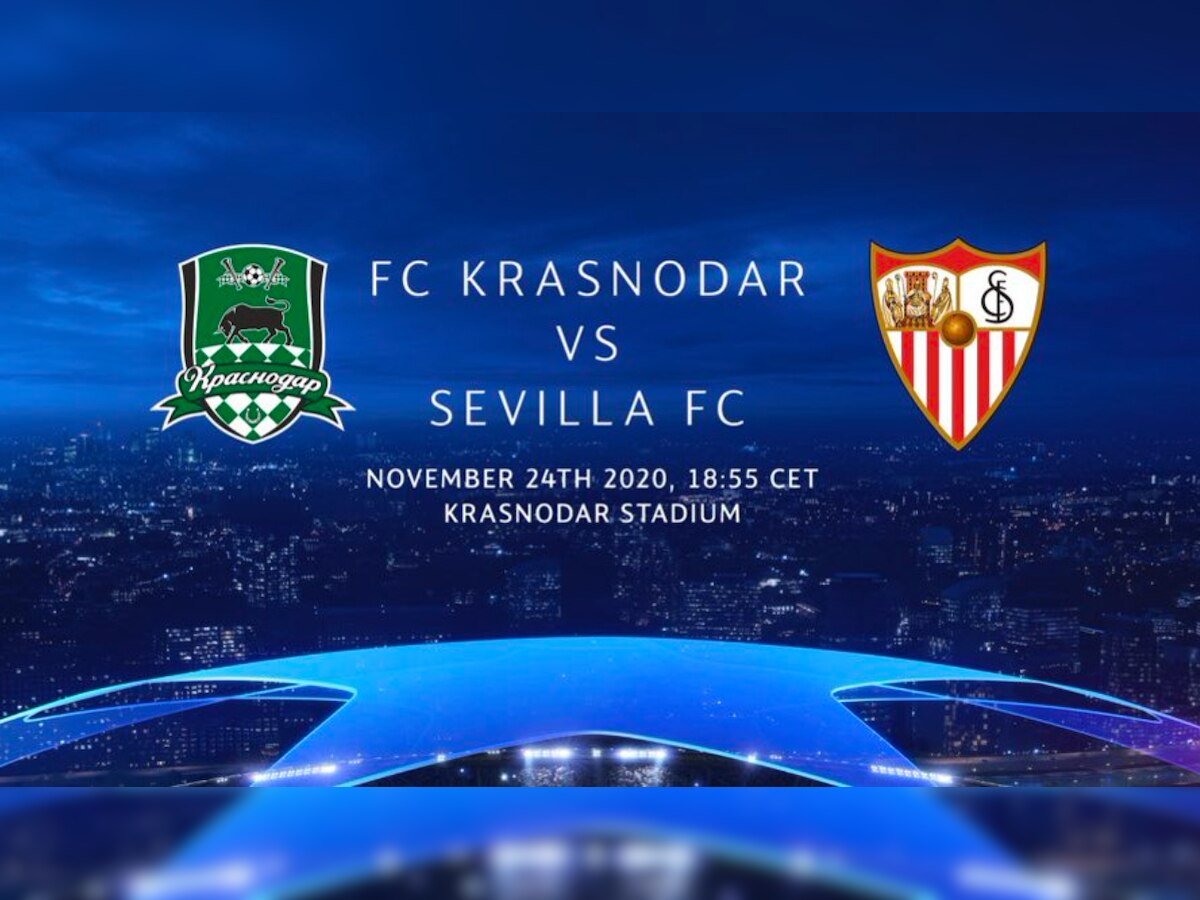 FC Krasnodar vs Sevilla Champions League: Live streaming, KRA v SEV Dream11, time in India (IST) & where to watch on TV