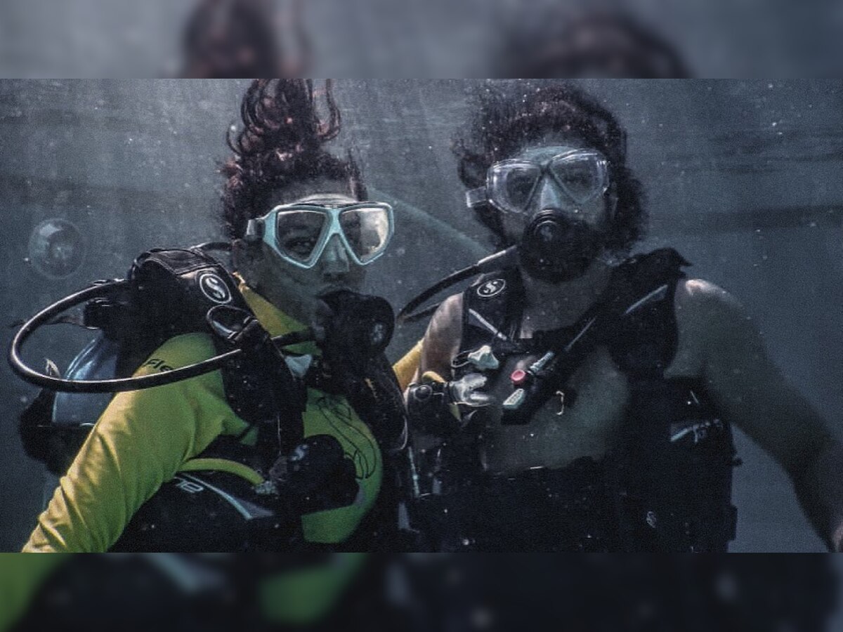 'My buddy on land, under the sea, in the pool': Farhan Akhtar-Shibani Dandekar share cool photo from their Maldives trip