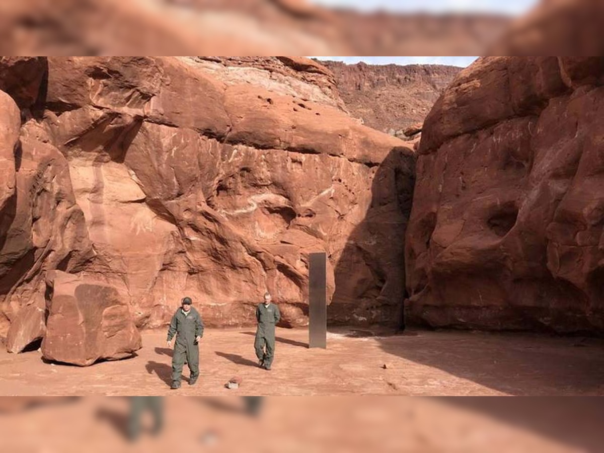 Mysterious 12 feet monolith found in Utah desert, social media abuzz with alien - UFO theories