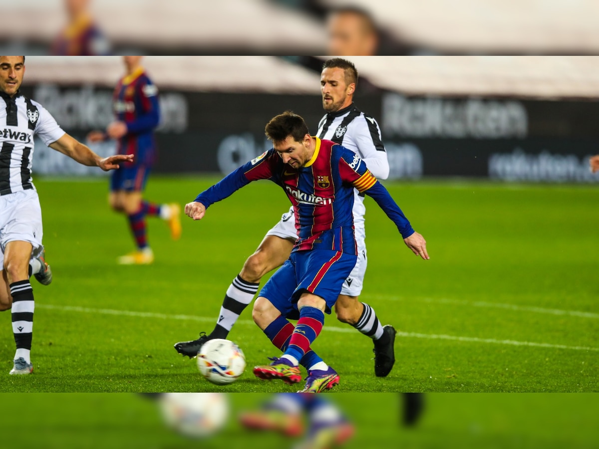 Lionel Messi reaches two milestones as Barcelona wins tough match at Camp Nou