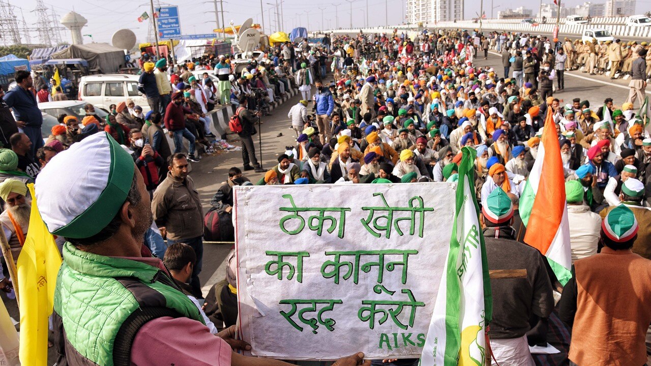 Over 60,000 Farmers Protesting At Delhi Borders, Situation ...