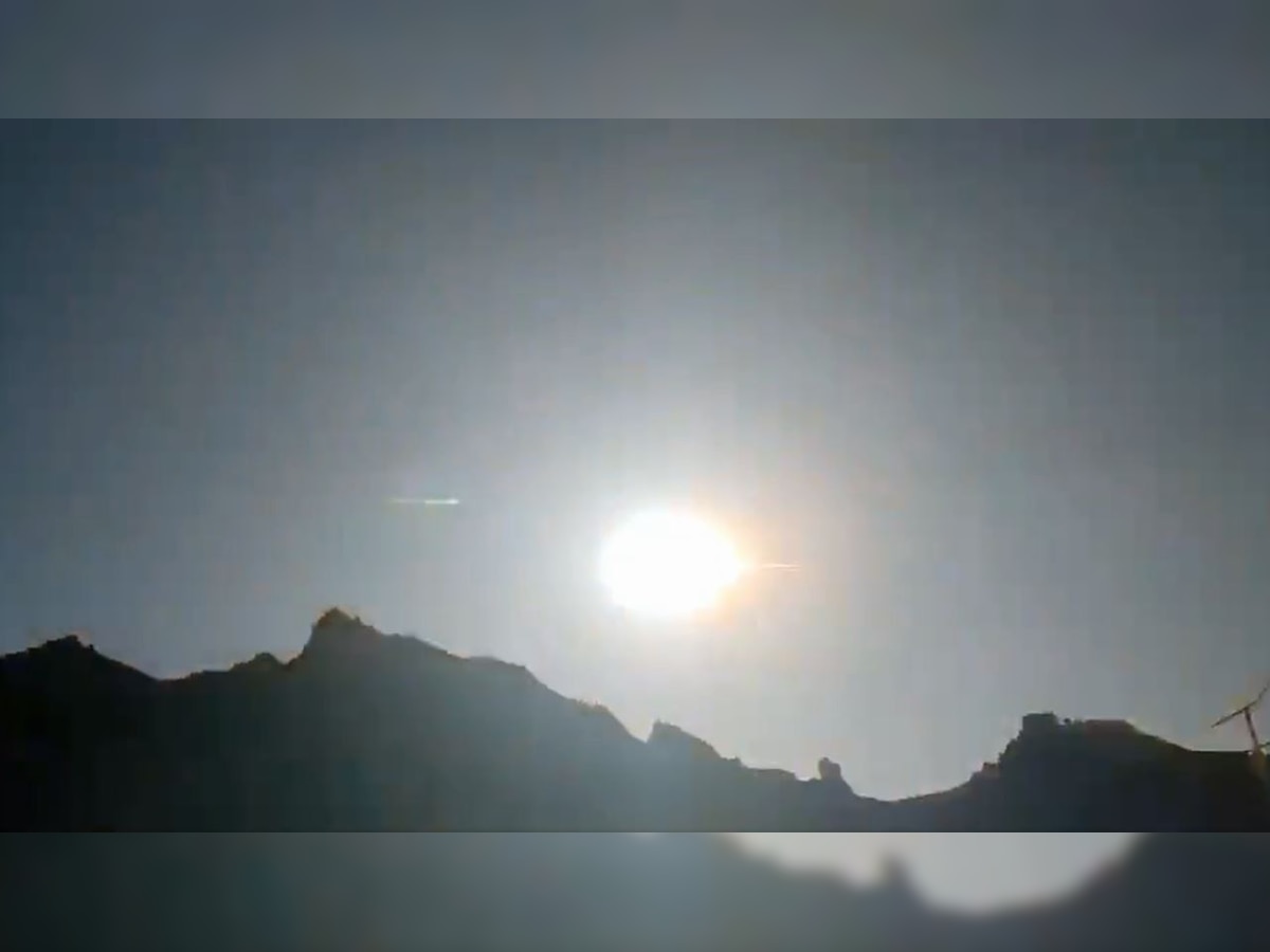 Watch video: Giant 'fireball' falls from sky, crashes into Chinese province; experts suspect meteorite