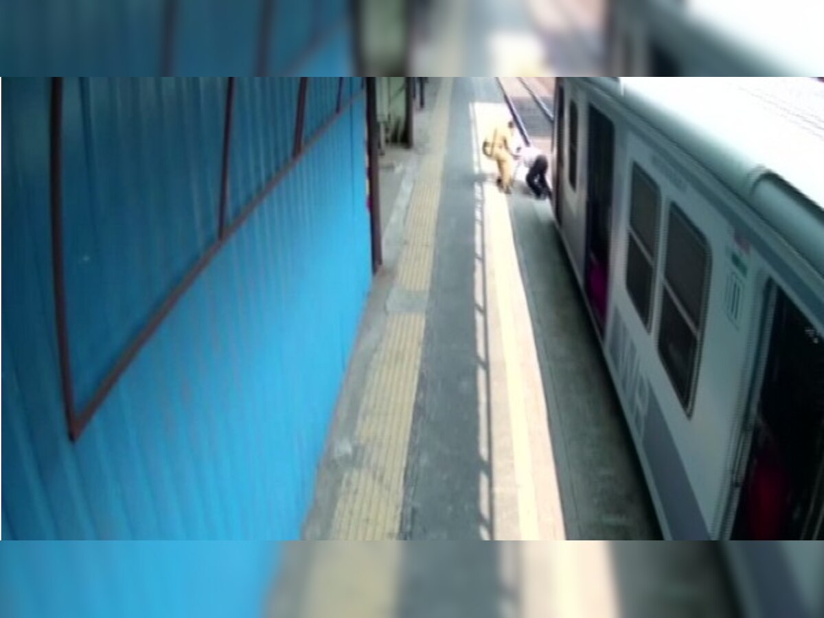 Mumbai cop saves elderly man from approaching train, slaps him later