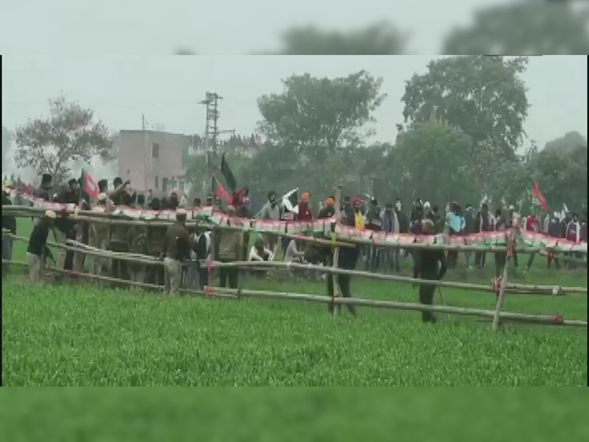 Karnal: Haryana police use water cannon, teargas shells on protesting farmers ahead of CM Khattar's visit