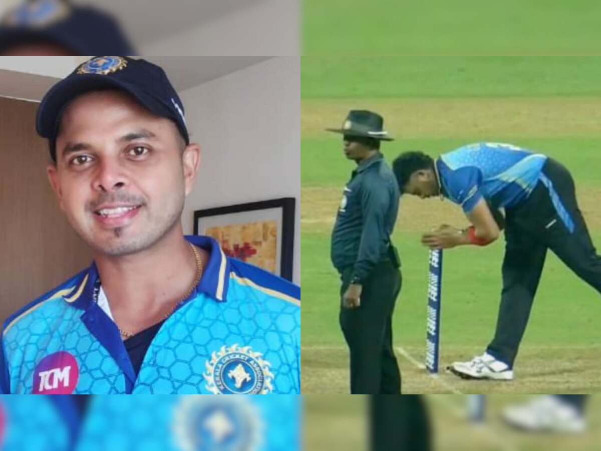 Watch, Sreesanth folds his hands and thanks cricket pitch after taking wicket in Syed Mushtaq Ali Trophy