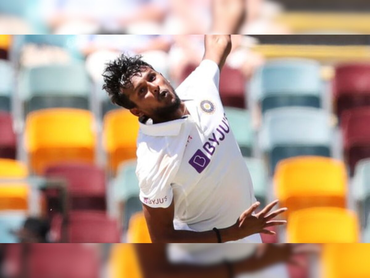 T Natarajan strikes on debut with wickets of Matthew Wade and Marnus Labuschagne to put India back in Brisbane Test