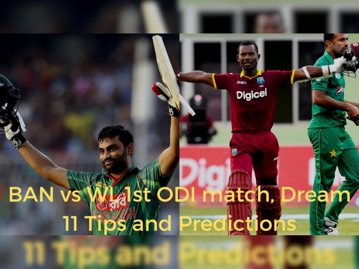 Bangladesh vs West Indies 1st ODI Dream 11 Prediction Best picks for