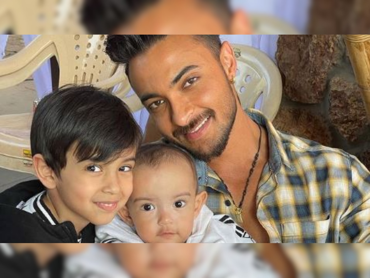 Arpita Khan Sharma shares heartwarming photos of Aayush Sharma bonding with kids Ahil-Ayat on 'Antim' sets