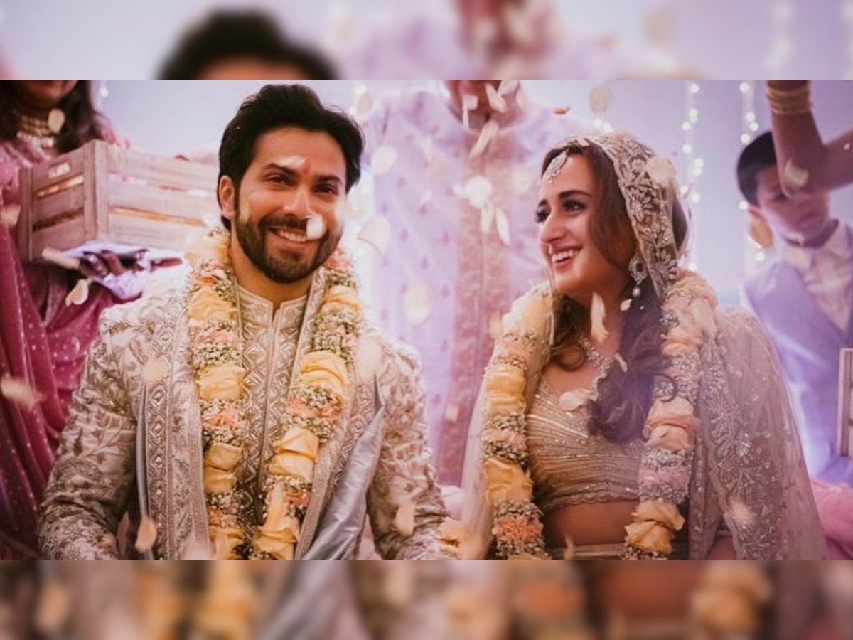 FIRST PHOTOS: Varun Dhawan and Natasha Dalal make for a fairytale couple at their wedding