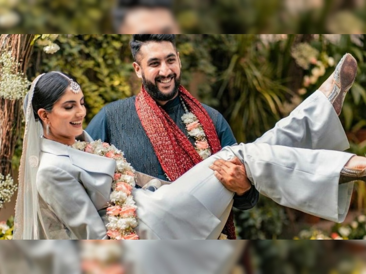 Viral bride Sanjana Rishi shares her story on ditching lehenga for power suit on wedding day