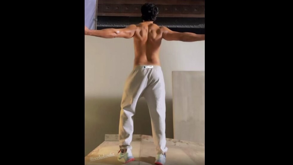 Varun Dhawan flexes his muscles