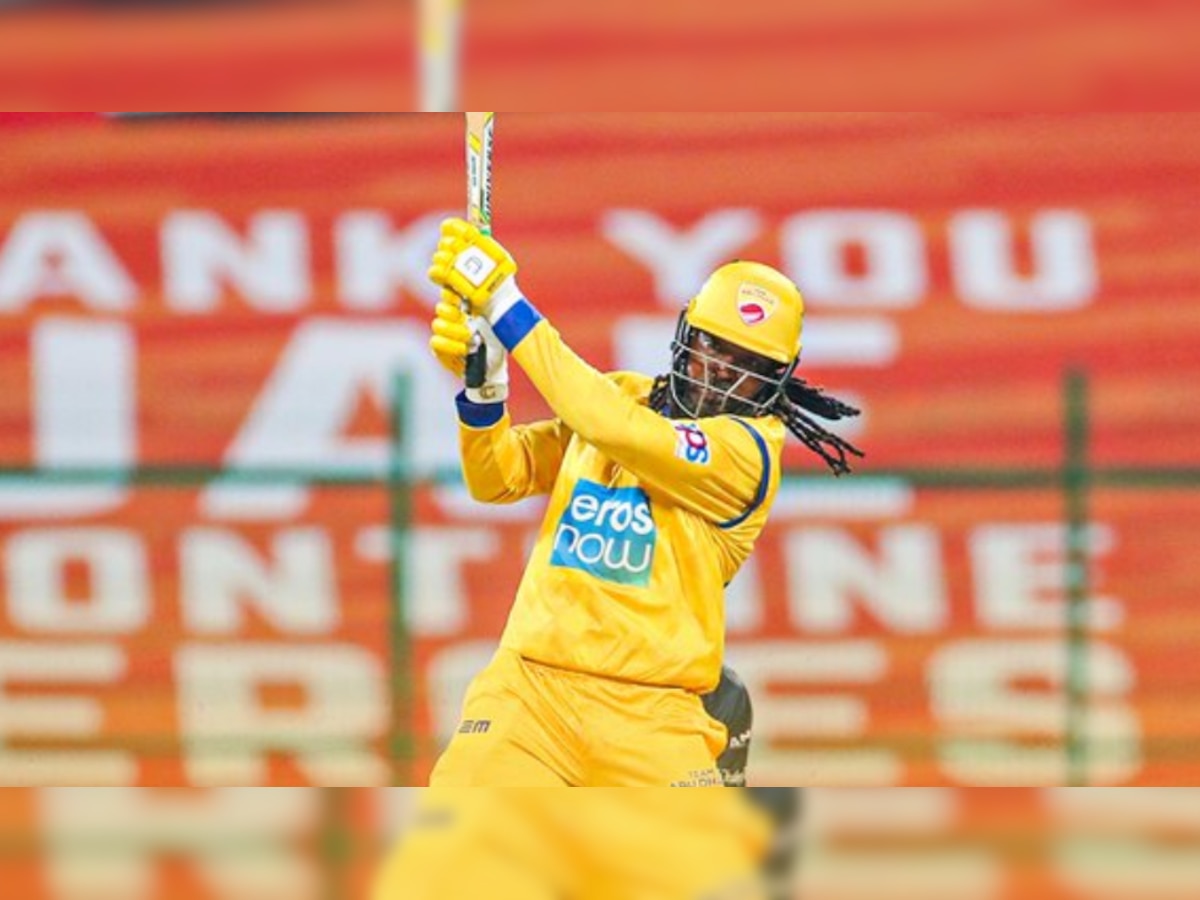 Chris Gayle hits 12-ball 50, blasts 84 off just 22 balls as Team Abu Dhabi chase down 100 in 5.3 overs in T10 League