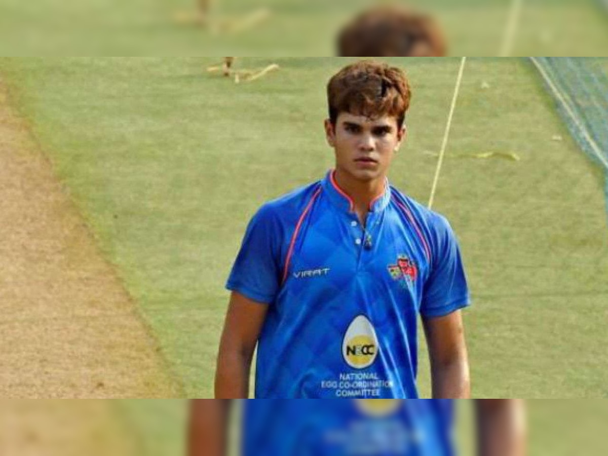 IPL 2021: Ahead of auction, Arjun Tendulkar smashes 5 sixes in an over and picks 3 wickets