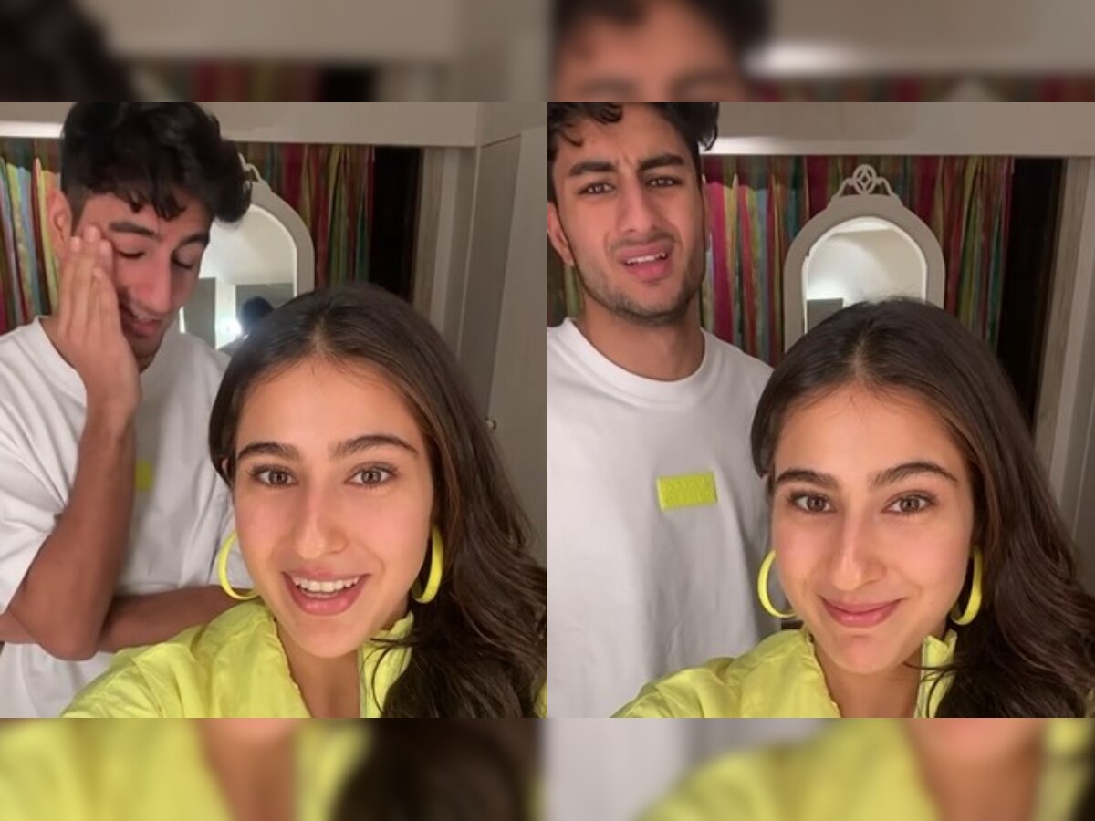 Viral Video: Sara Ali Khan's 'knock knock' jokes leave birthday boy Ibrahim Ali Khan irritated