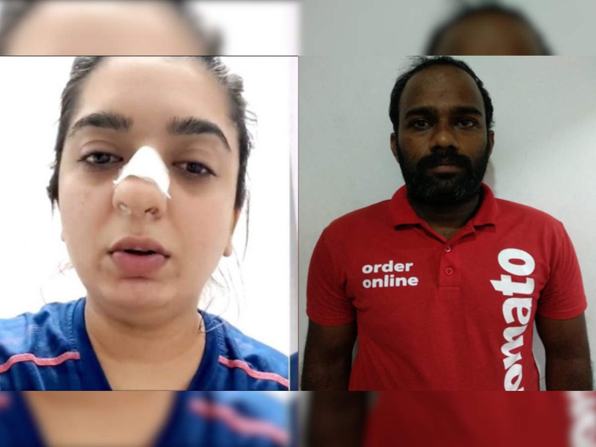 Zomato delivery guy accused of punching woman denies allegations, says 'she hit her nose with her own ring'