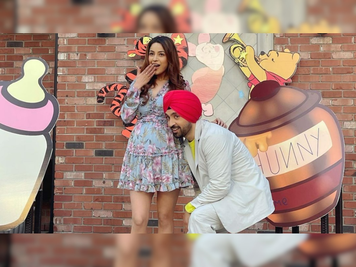 'Honsla Rakh': Diljit Dosanjh cradles Shehnaaz Gill's baby bump in new stills from upcoming film