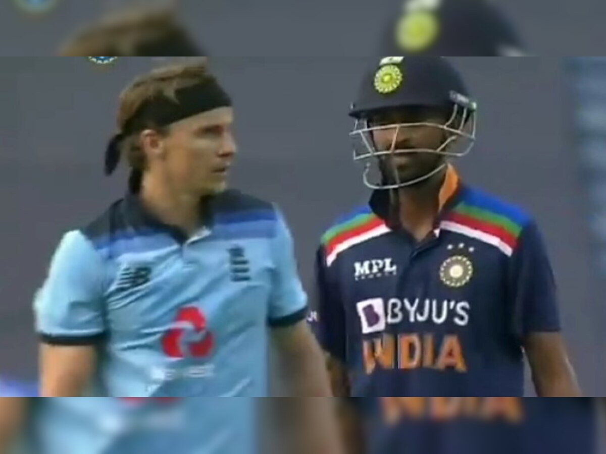 India Vs England Krunal Pandya Clashes With Tom Curran During 1st Odi Watch 6476