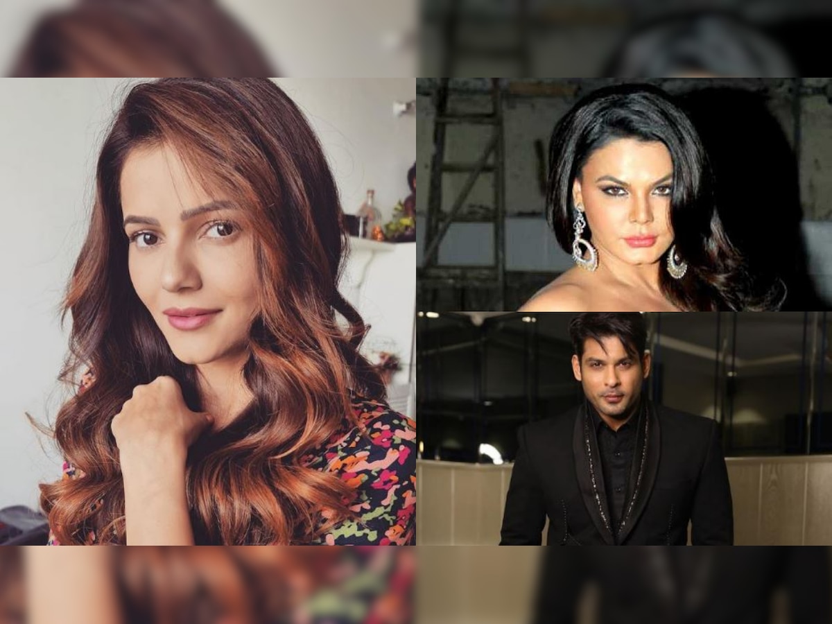 Watch: Former 'Bigg Boss' contestants Rubina Dilaik, Sidharth Shukla, Rakhi Sawant show off dance moves at Holi event