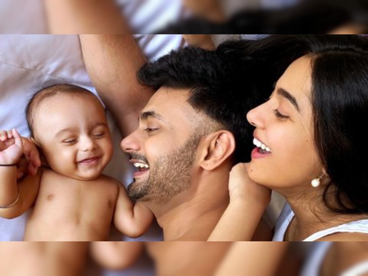 RJ Anmol shares heartwarming video of his and Amrita Rao's son Veer's first Holi