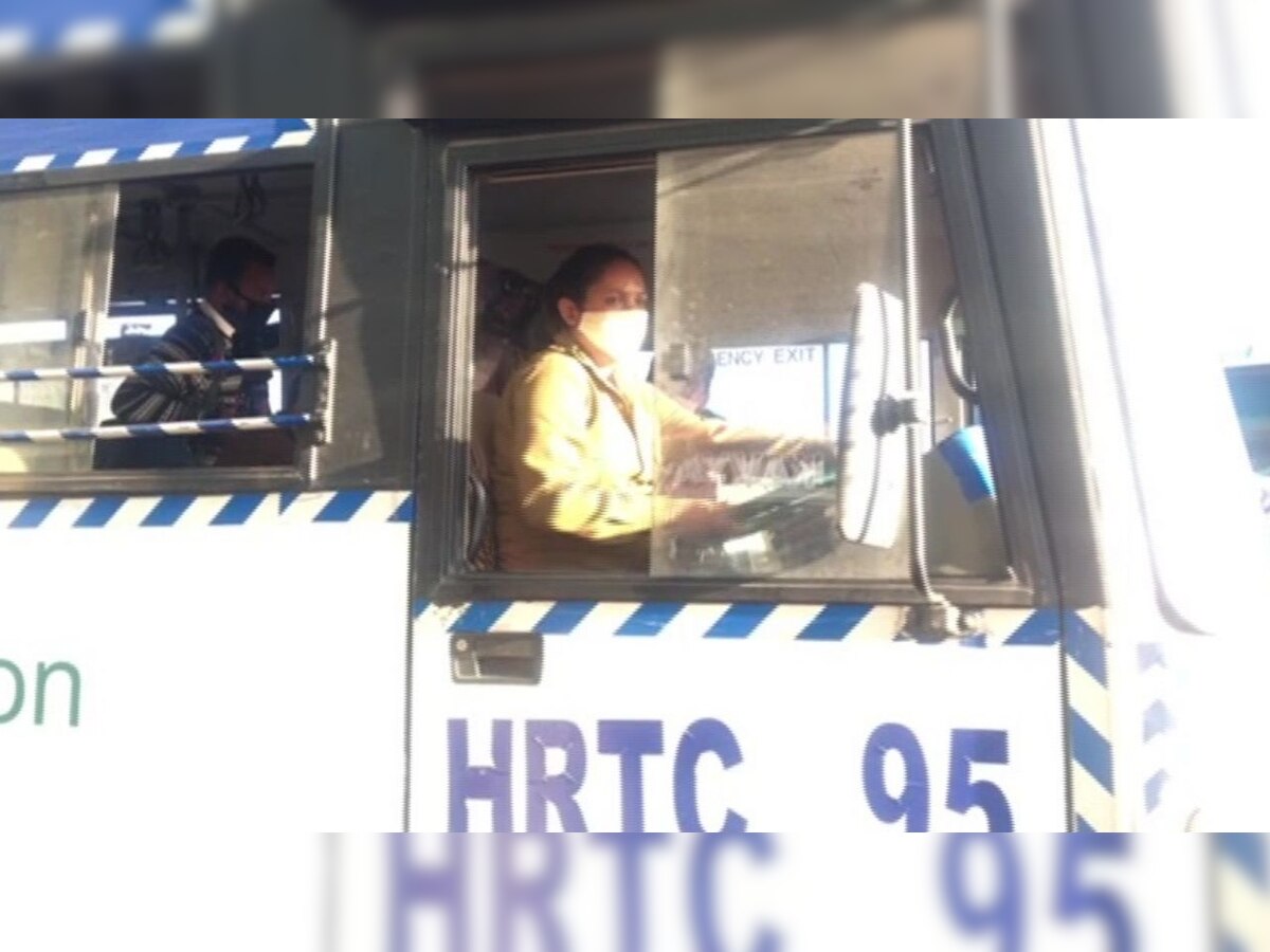 Meet Seema Thakur, HRTC’s only woman driver to drive on inter-state route