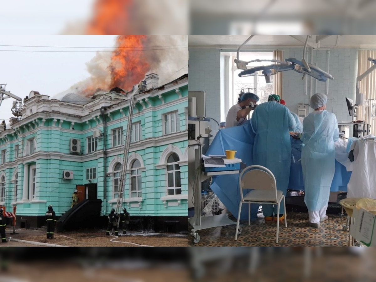 Doctors complete open-heart surgery as hospital fire rages, pics surface online