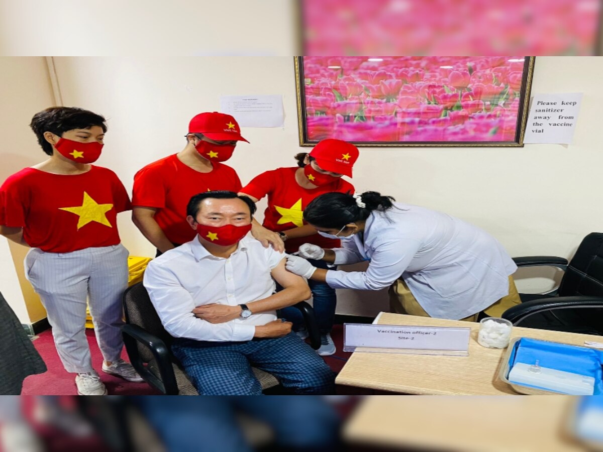 Vietnam envoy takes first dose of Indian COVID-19 vaccine Covaxin