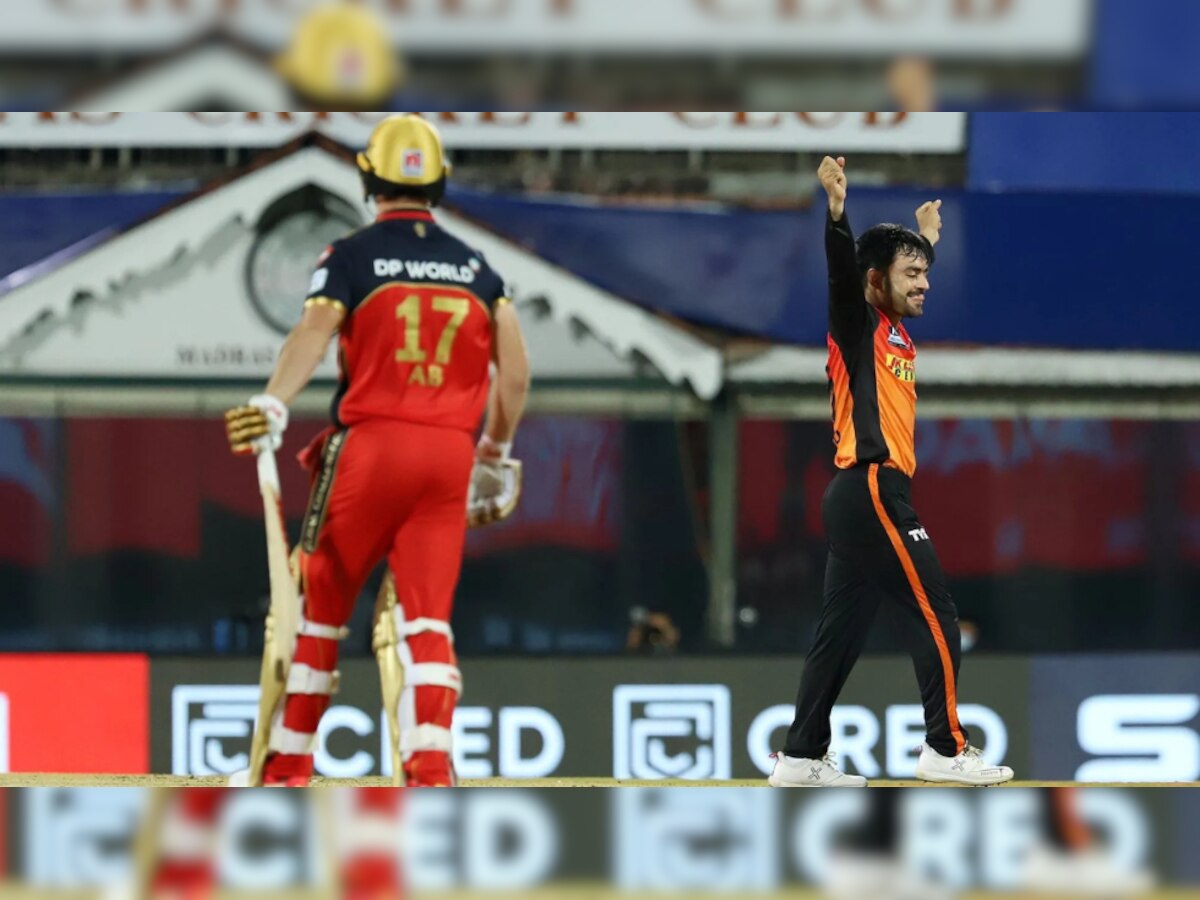 RCB not realizing damage made by sending ABD late to bat: Netizens after Rashid Khan gets AB de Villiers
