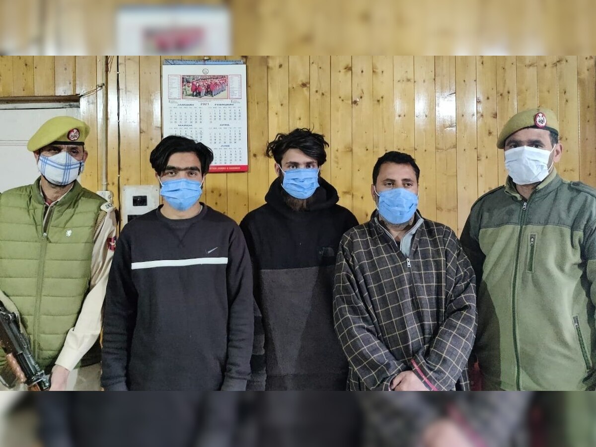 Jammu and Kashmir: Budgam police arrests three LeT terrorist associates