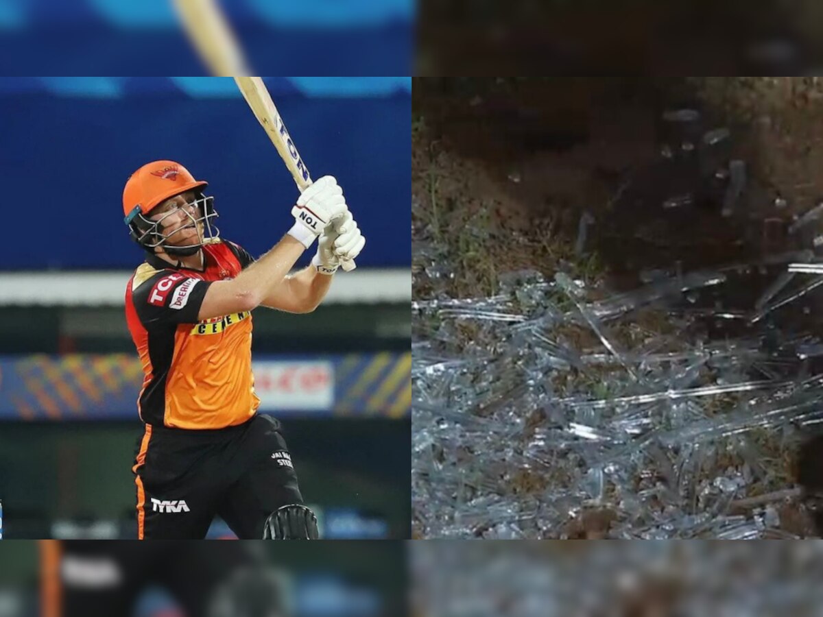 IPL 2021: Jonny Bairstow destroys MI bowlers, breaks drinks fridge glass