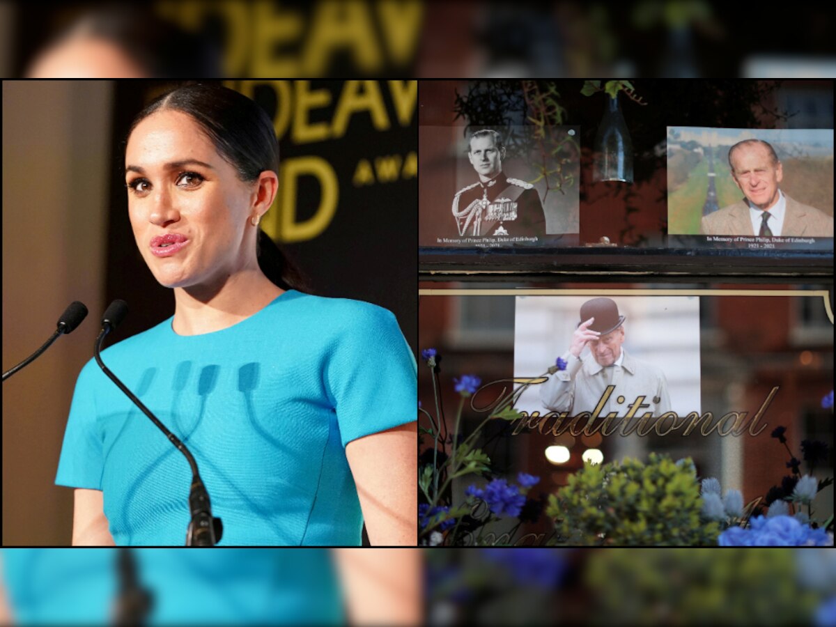 Meghan Markle watches Prince Philip's funeral at California home