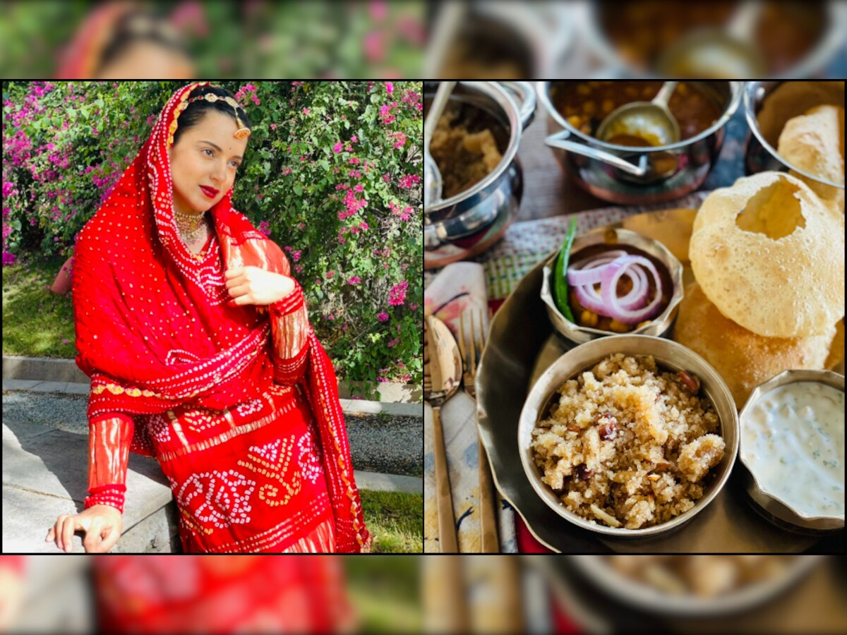 Netizens brutally slam Kangana Ranaut for sharing photo of her 'Ashtami parsadam', trend 'onion' on Twitter