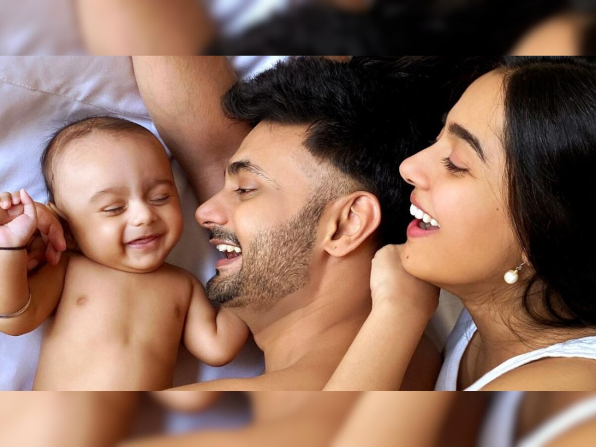 Amrita Rao's son Veer 'keeps a close check' on dad Anmol as he drives, photo inside